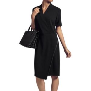 MM. Lafleur 2.0 Black Tory Wrap Dress Size 12